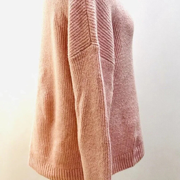 CHELSEA 28 Women Long Sleeve Pull-Over Turtle Neck Pink Sweater Size Medium - Picture 4 of 13